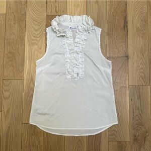 White Sleeveless Blouse